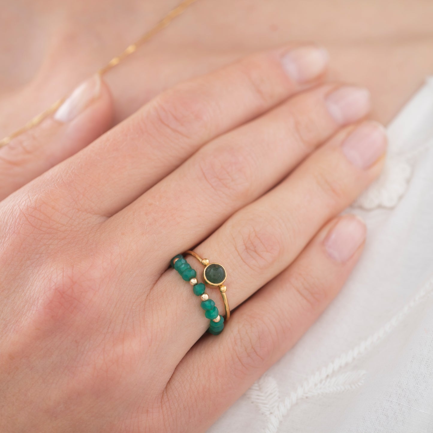 A Beautiful Story - sormus - aventurine