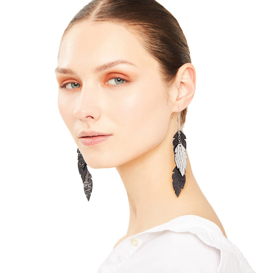 Viaminnet - korvakorut - hopea/musta