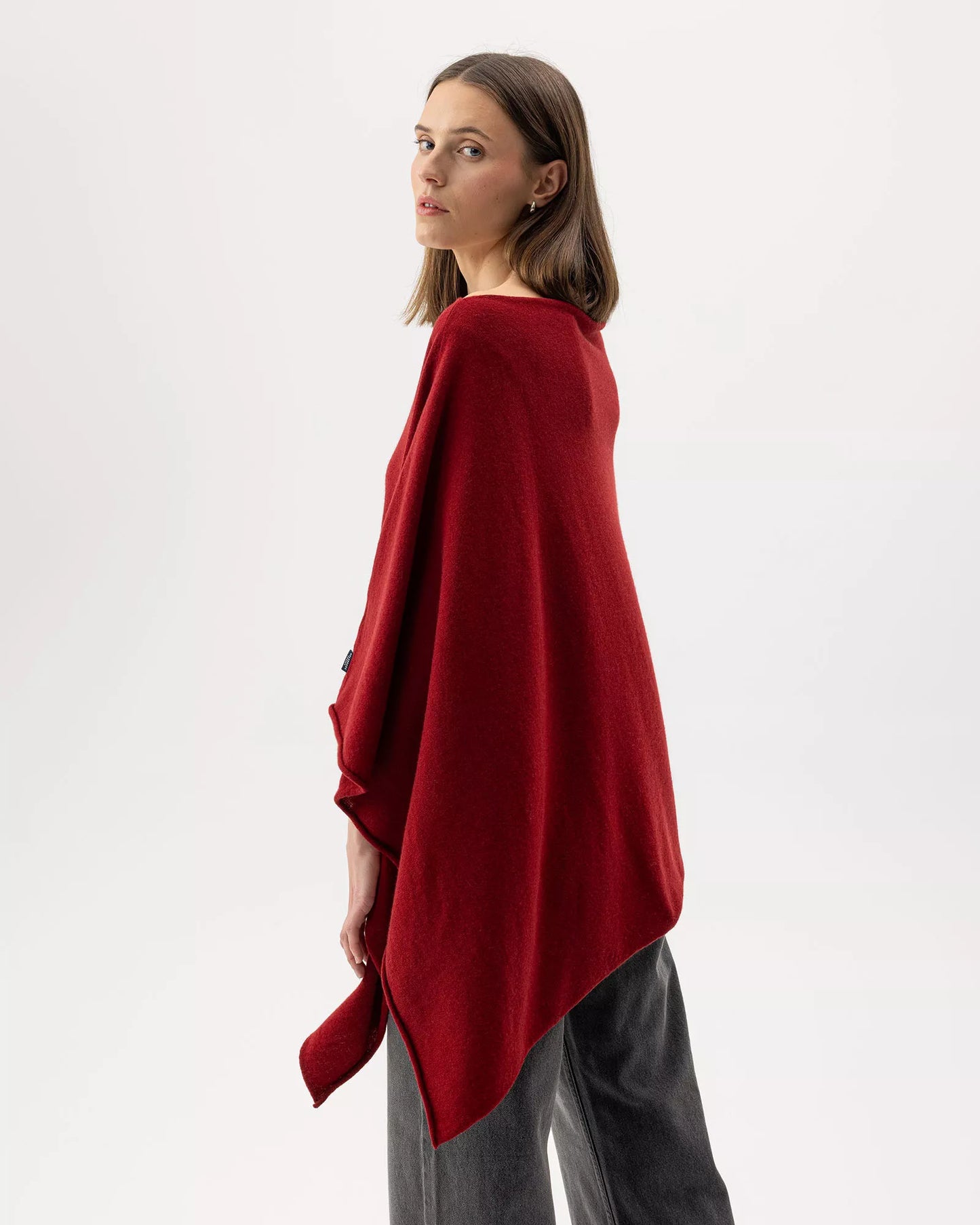 Holebrook - poncho - rubiininpunainen