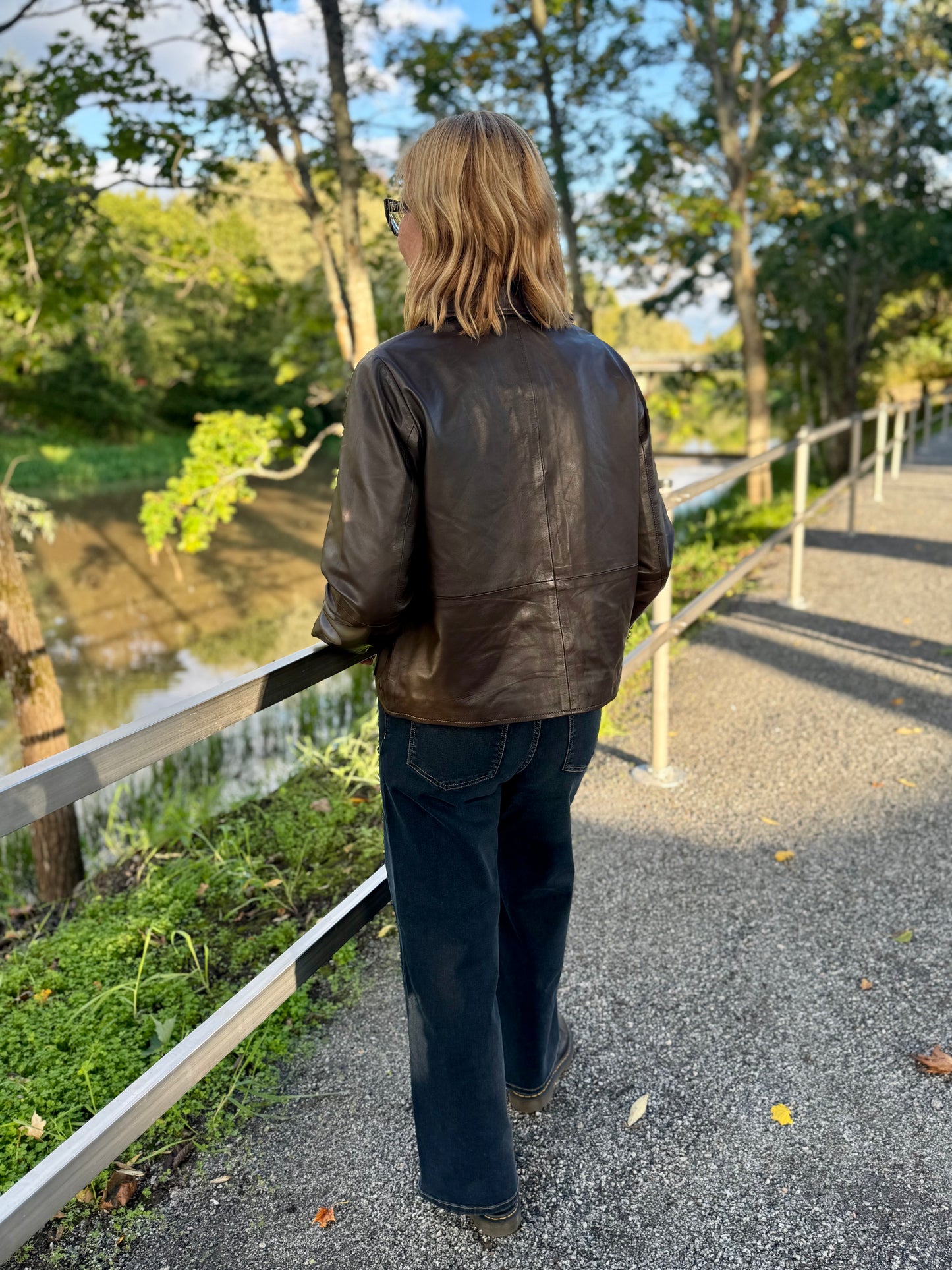 Claire Woman - nahkatakki - ruskea