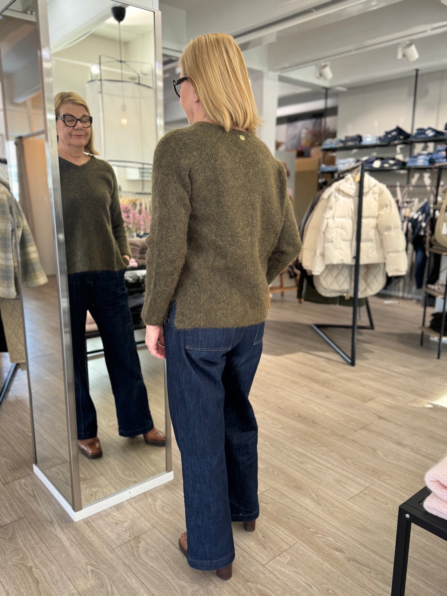 Claire Woman - neule - tummanvihreä