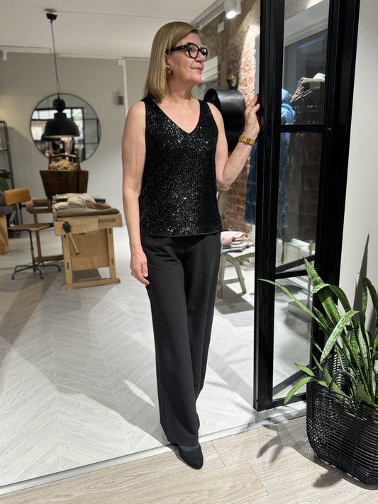 InWear - paljettitoppi - musta