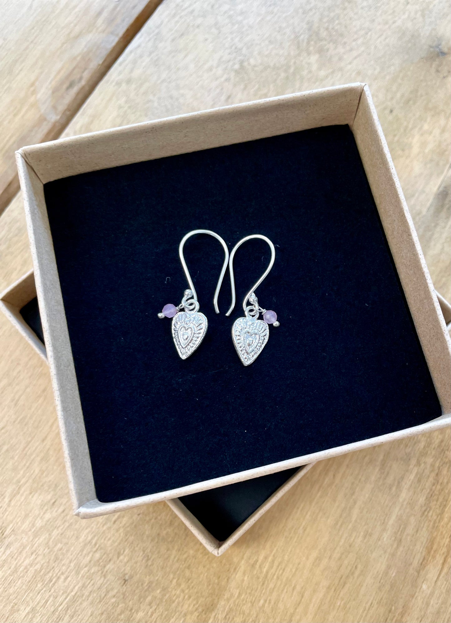 A Beautiful Story - korvakorut - Rose Quartz hopea