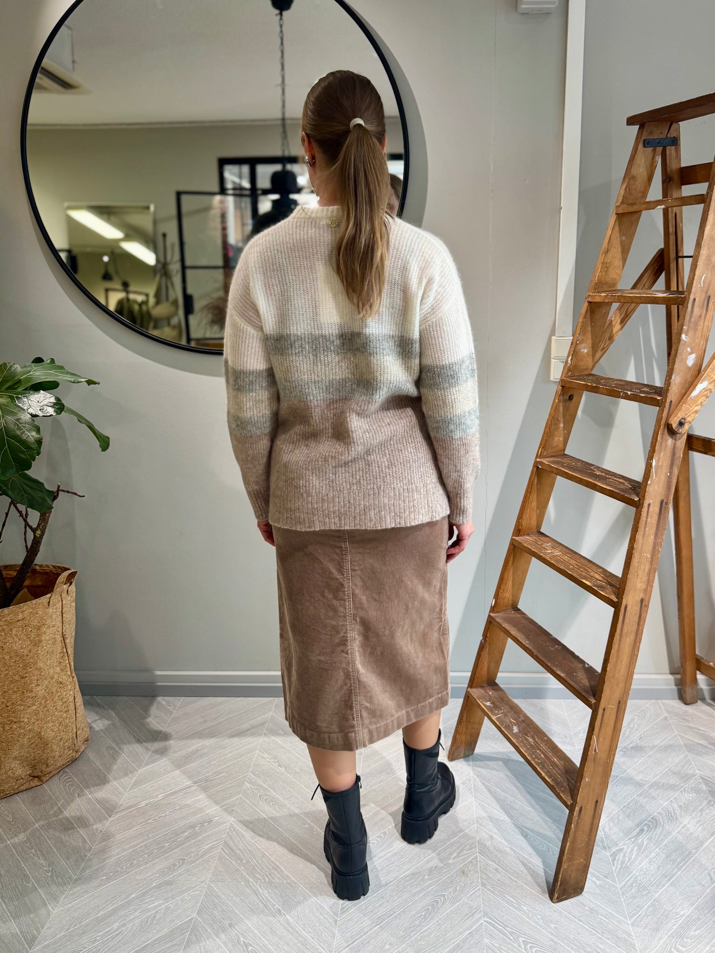 Claire Woman - neule - vaalea/ raita