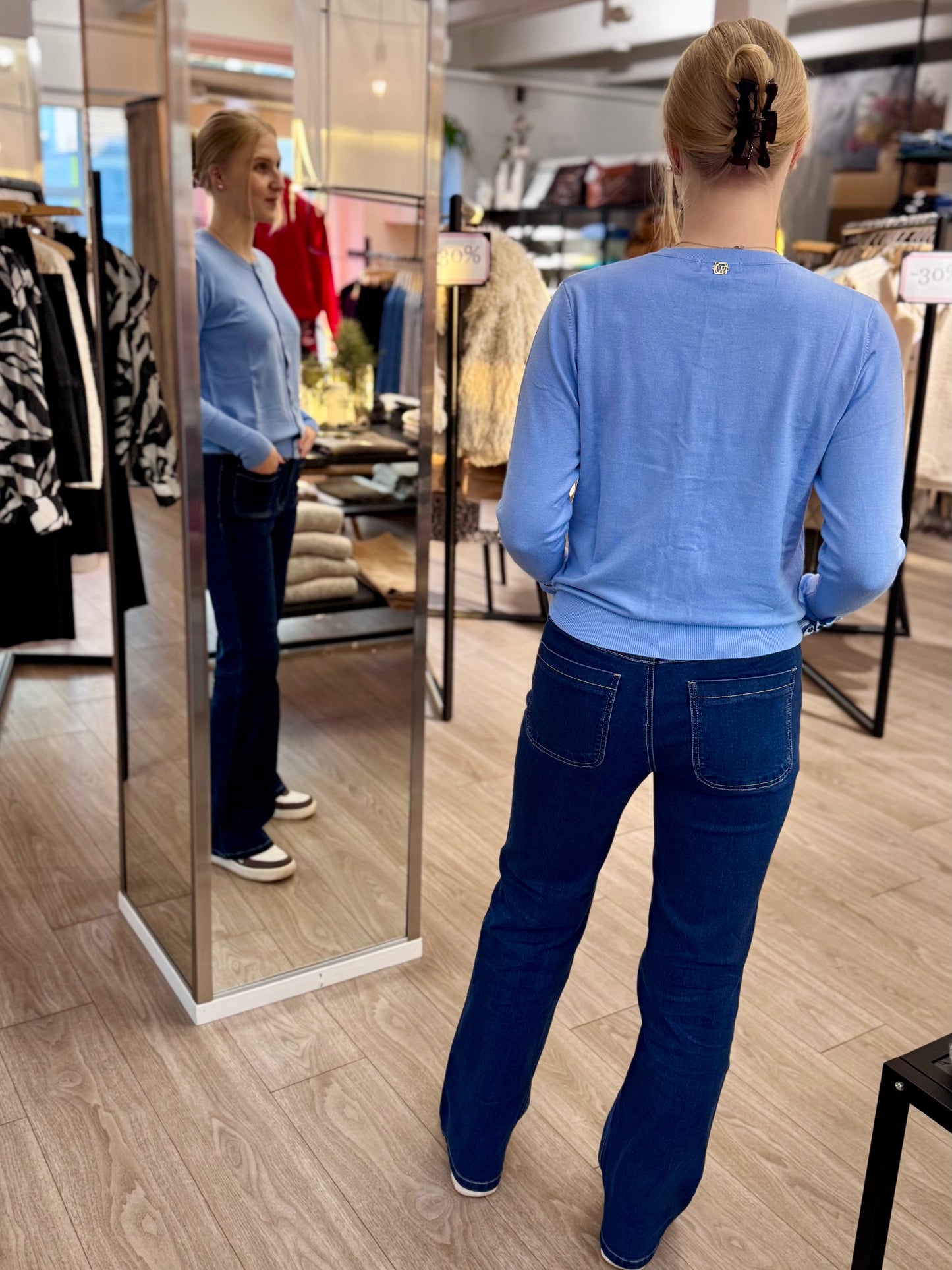 Claire Woman - neuletakki - vaaleansininen