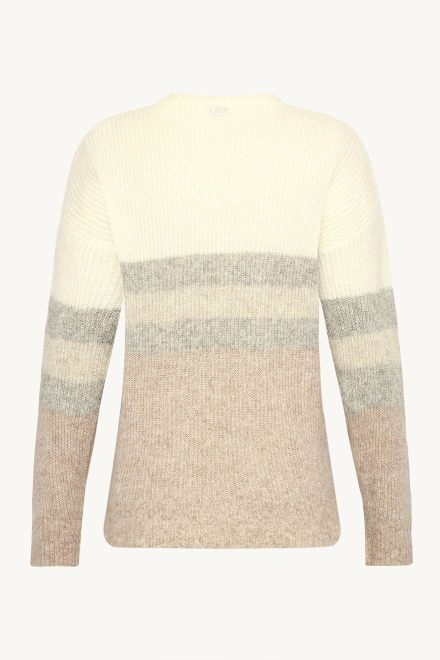 Claire Woman - neule - vaalea/ raita