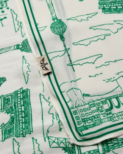 Mos Mosh - huivi - vaalea/vihreä