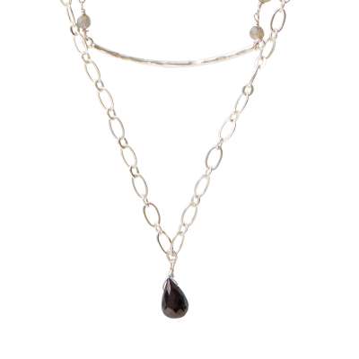 A Beautiful Story - kaulakoru - Labradorite/Garnet