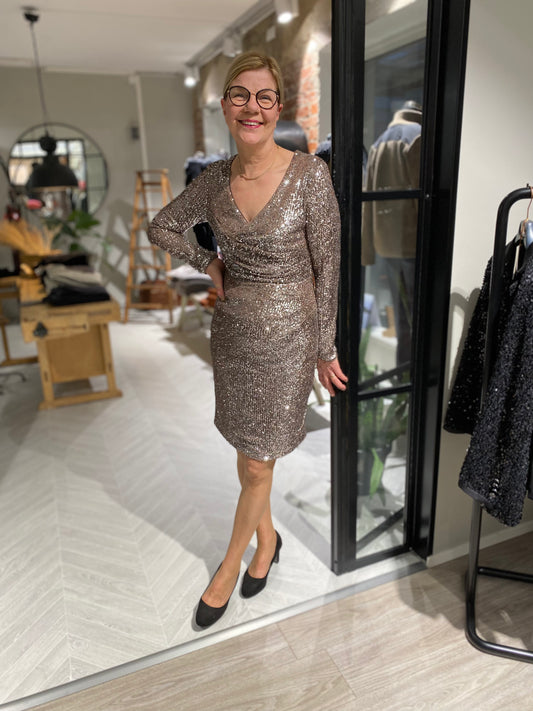 Joseph Ribkoff - mekko - paljetti