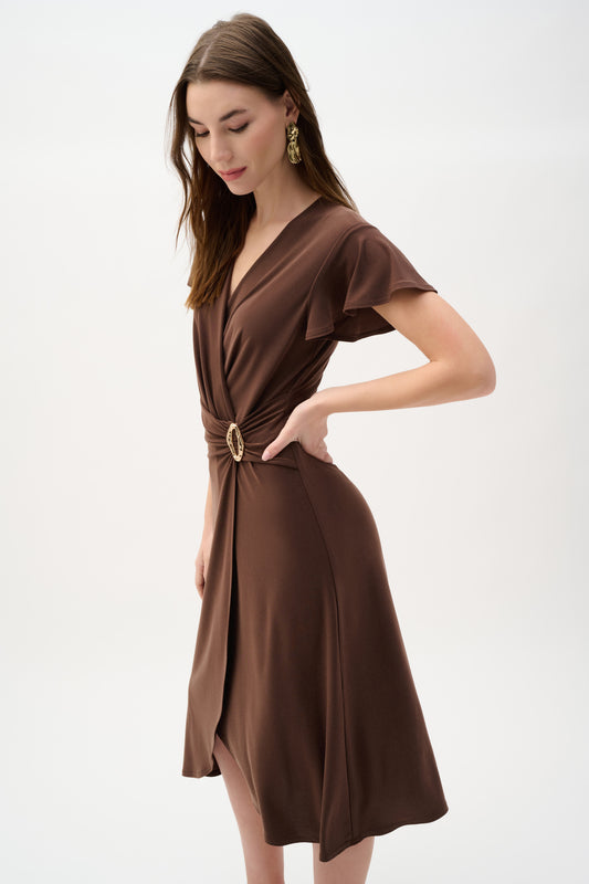 Joseph Ribkoff - mekko - ruskea