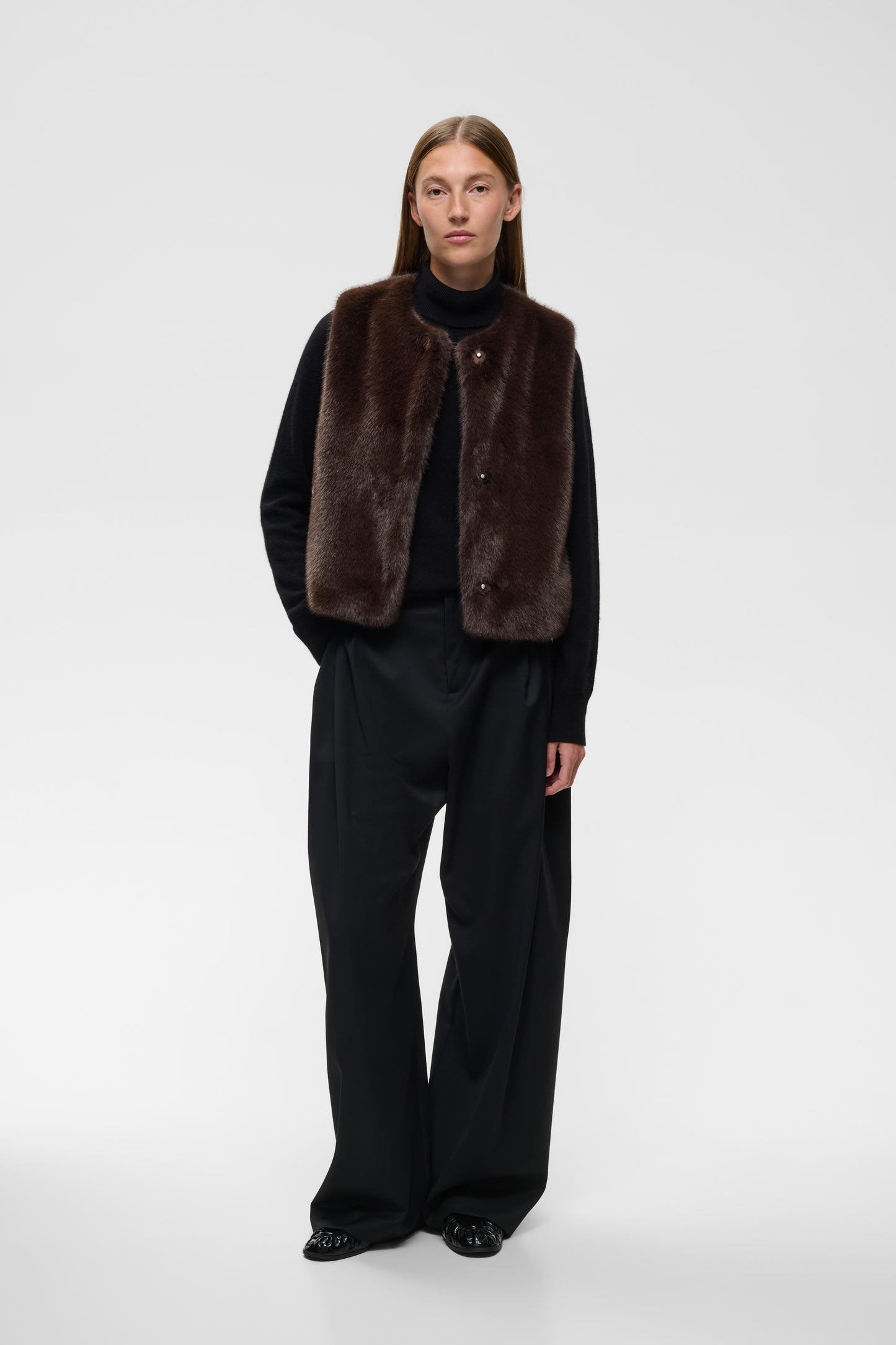 InWear - liivi - tummanruskea