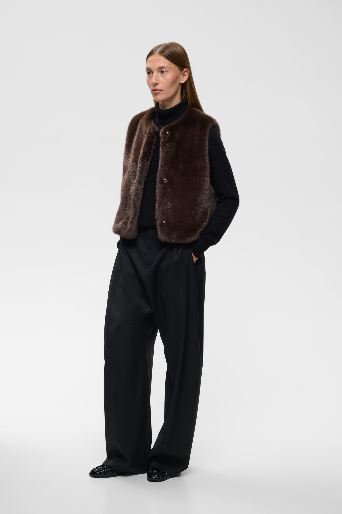 InWear - liivi - tummanruskea