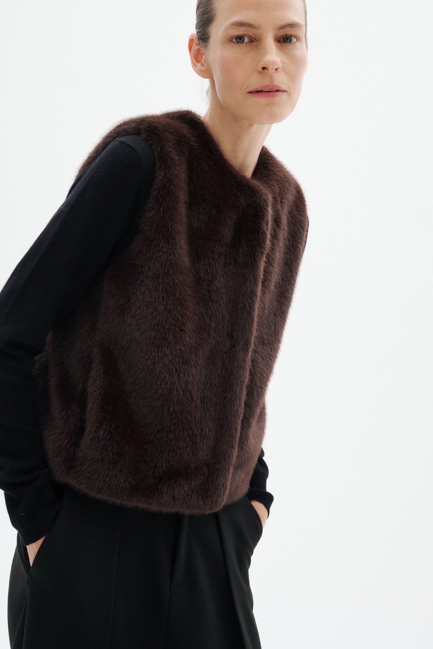 InWear - liivi - tummanruskea