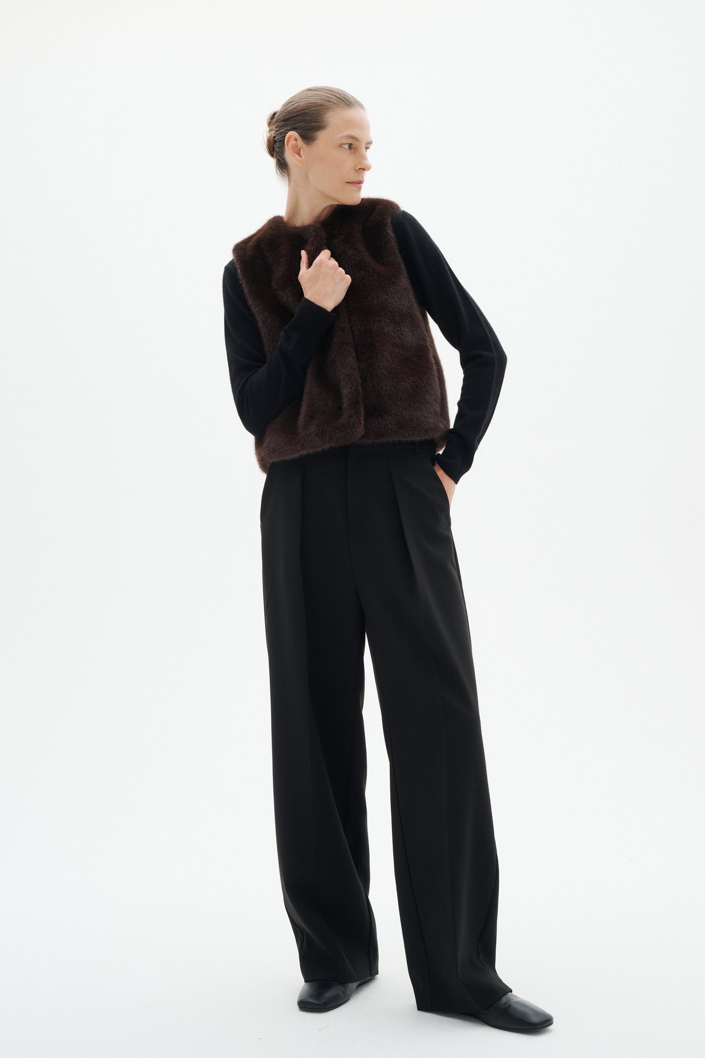 InWear - liivi - tummanruskea