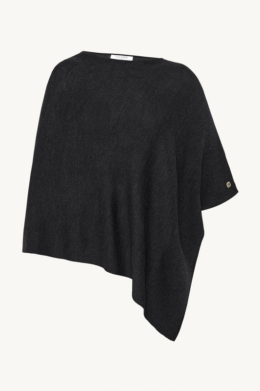 Claire Woman - poncho - tummanharmaa