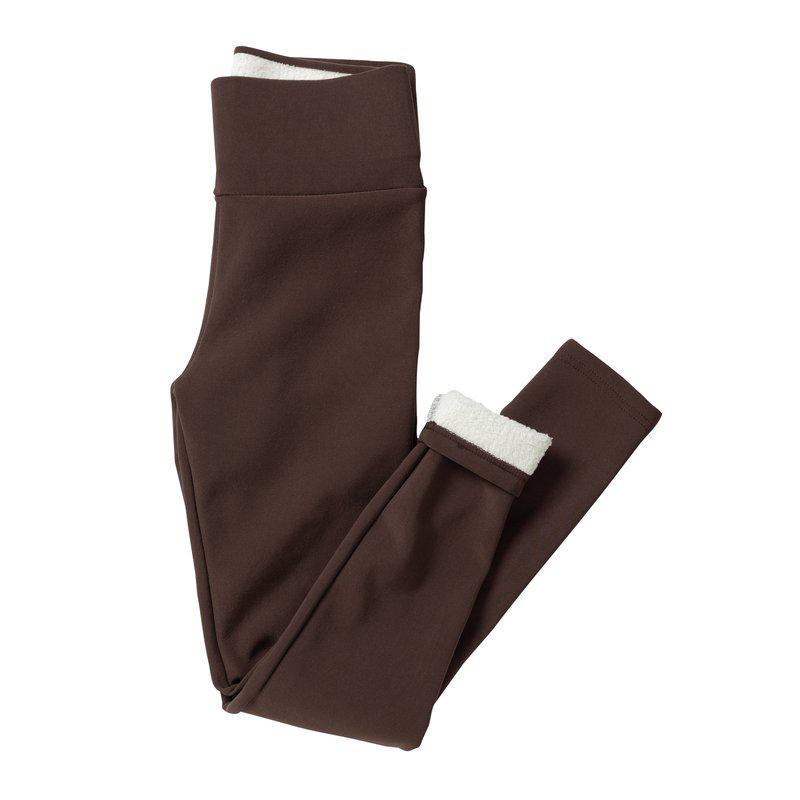 Trofe - thermal leggings - tummanruskea