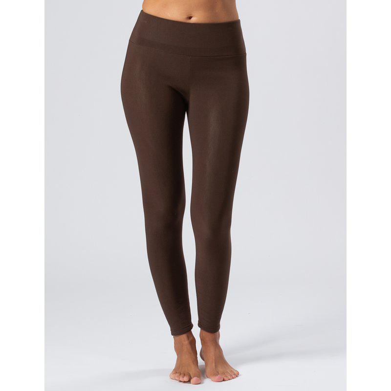 Trofe - thermal leggings - tummanruskea