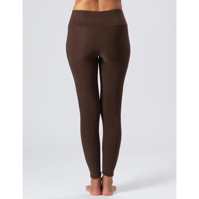 Trofe - thermal leggings - tummanruskea