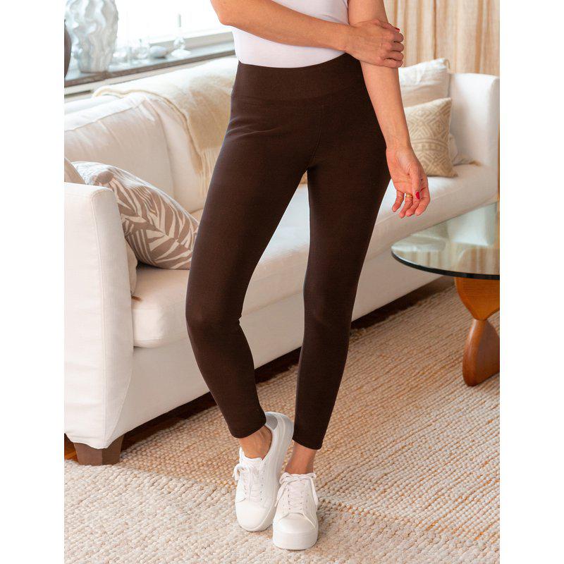 Trofe - thermal leggings - tummanruskea