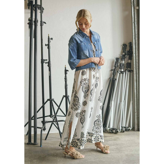 ISay - mekko - valkoinen/kuvio