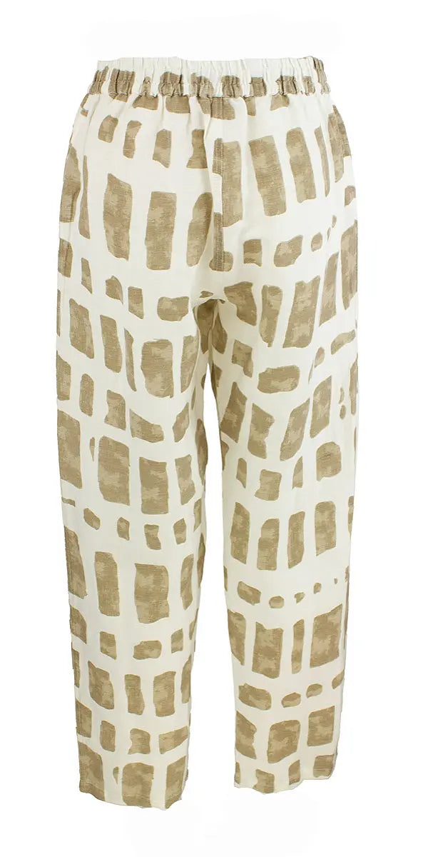 Bohéme - housut - beige/valkoinen