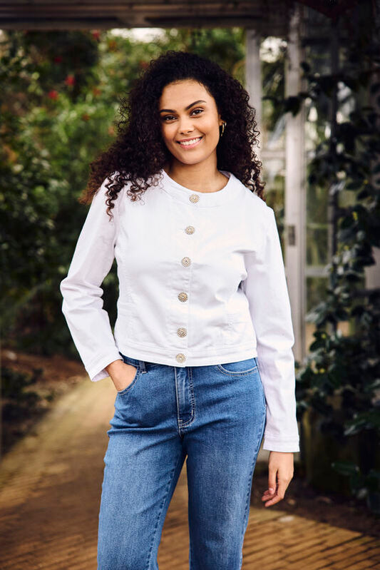 Claire Woman - farkkujakku - valkoinen