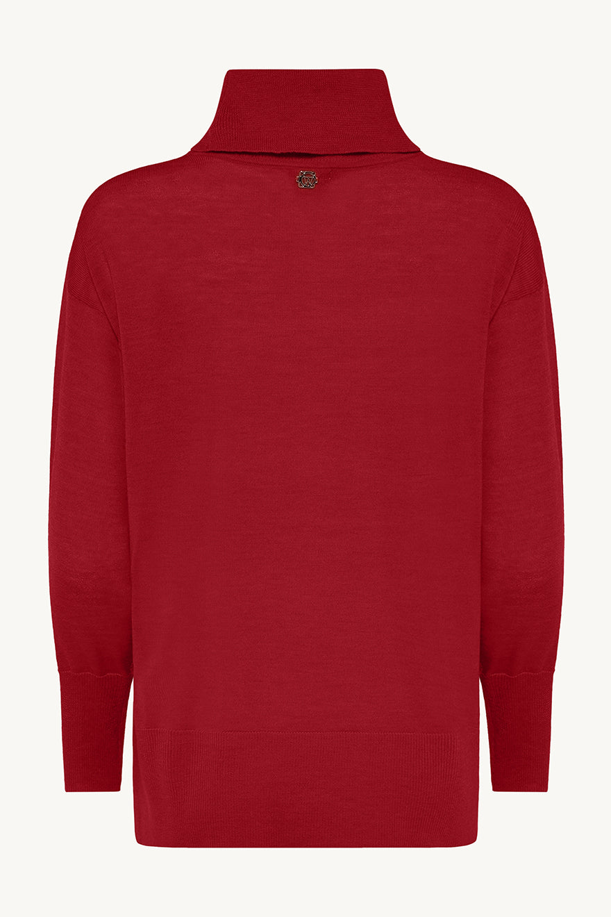 Claire Woman - neulepoolo - punainen