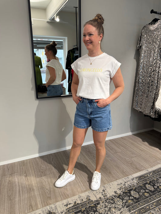 Grace & Mila - t-paita - valkoinen/keltainen