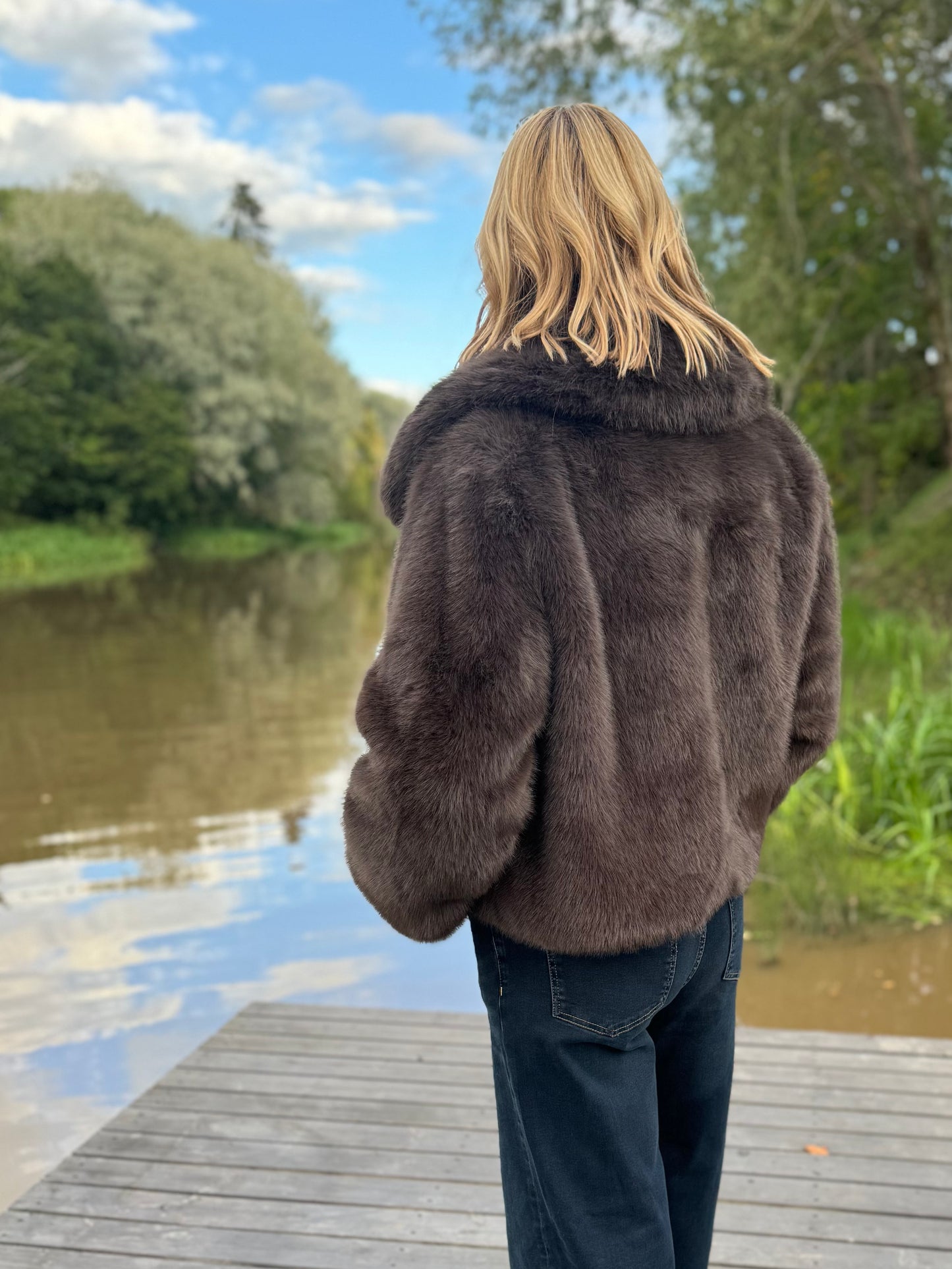 Grace & Mila - takki - tummanruskea