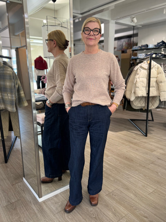 Claire Woman - neulepusero - hiekka