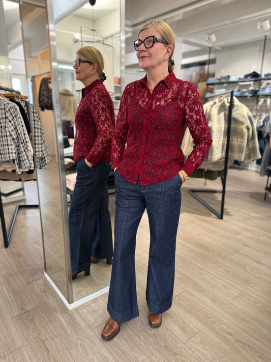 Mos Mosh - paitapusero - viininpunainen