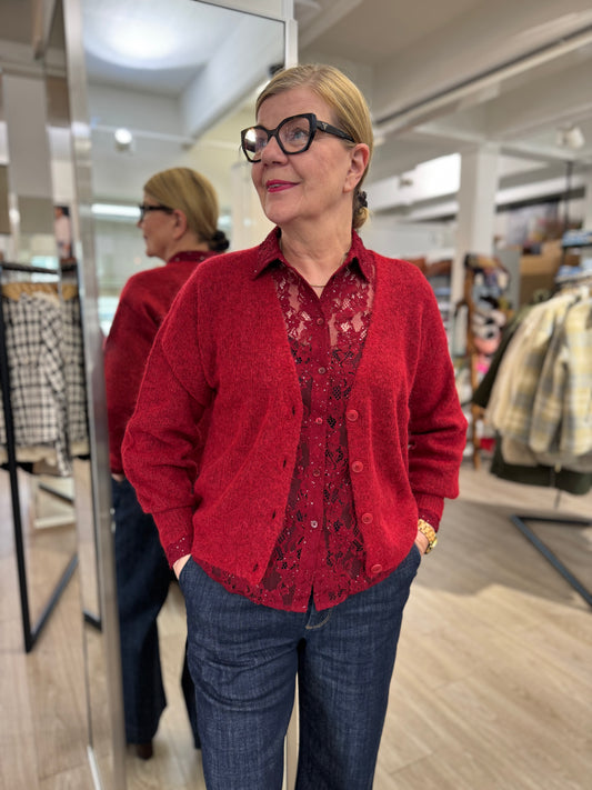 Mos Mosh - neuletakki - punainen