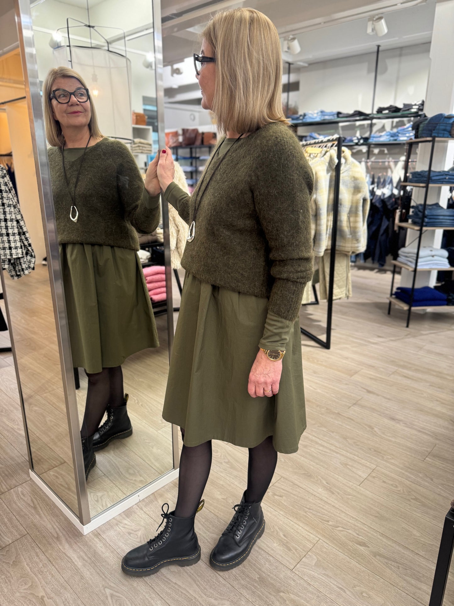 Claire Woman - neule - tummanvihreä