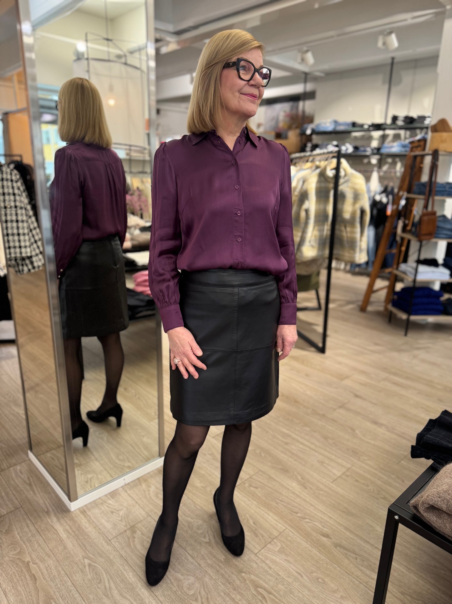 Claire Woman - paitapusero - luumu