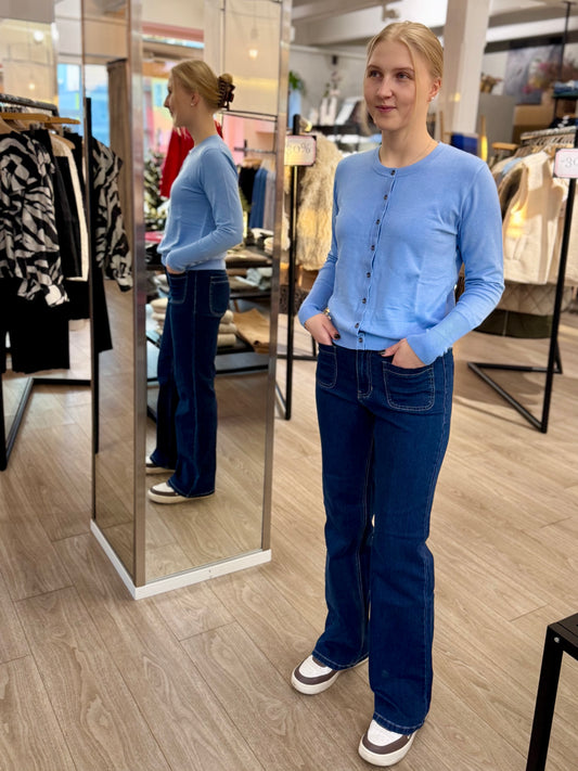 Claire Woman - neuletakki - vaaleansininen