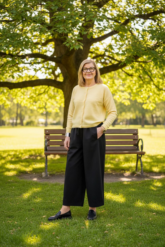 JcSophie - neuletakki - vaaleankeltainen