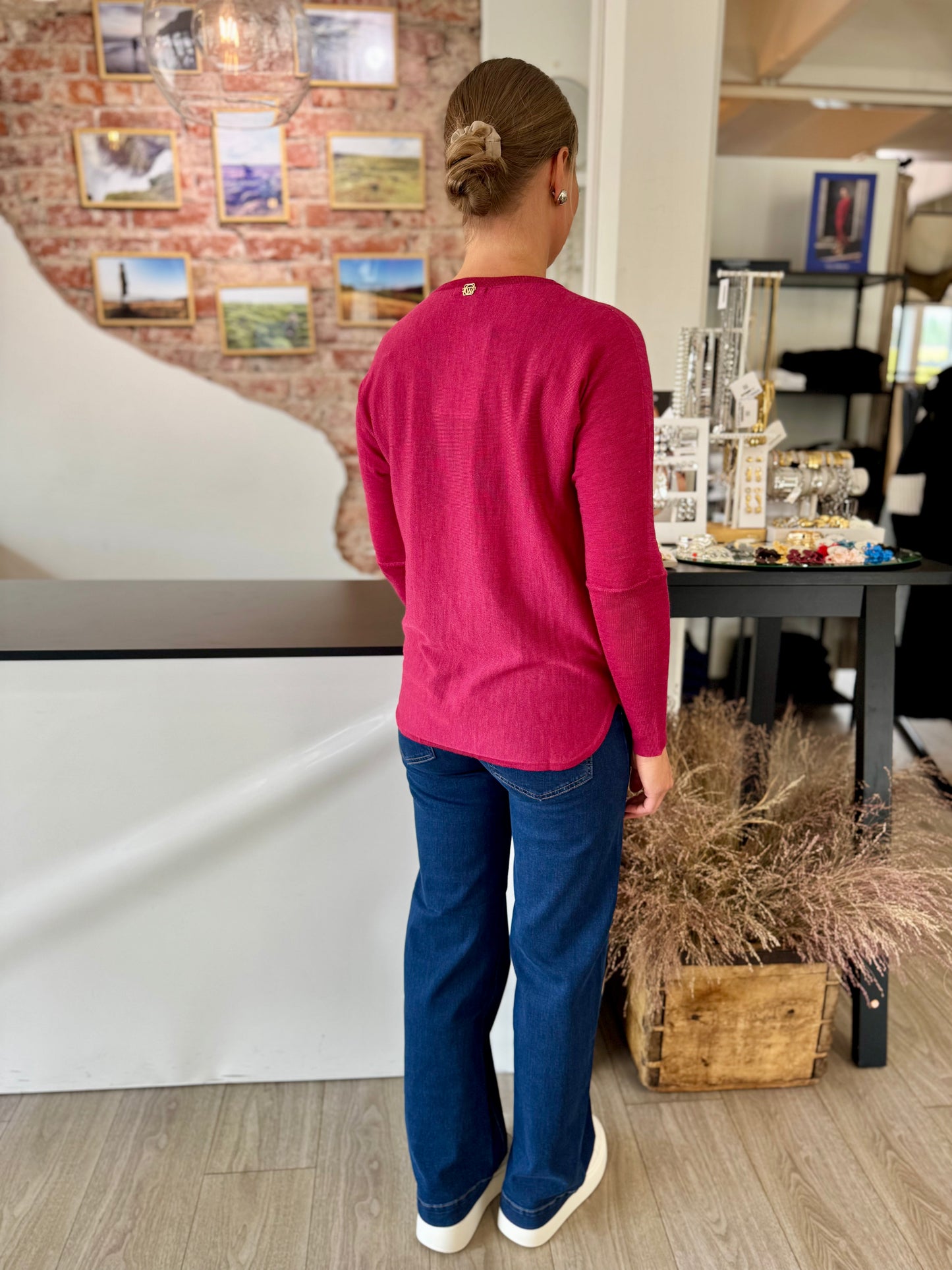 Claire Woman - neulepusero - fuksia