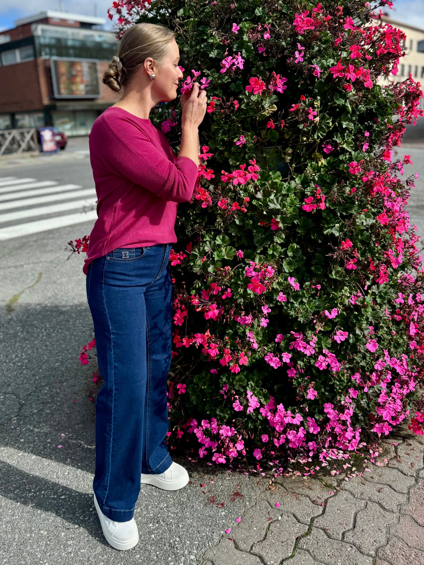 Claire Woman - neulepusero - fuksia