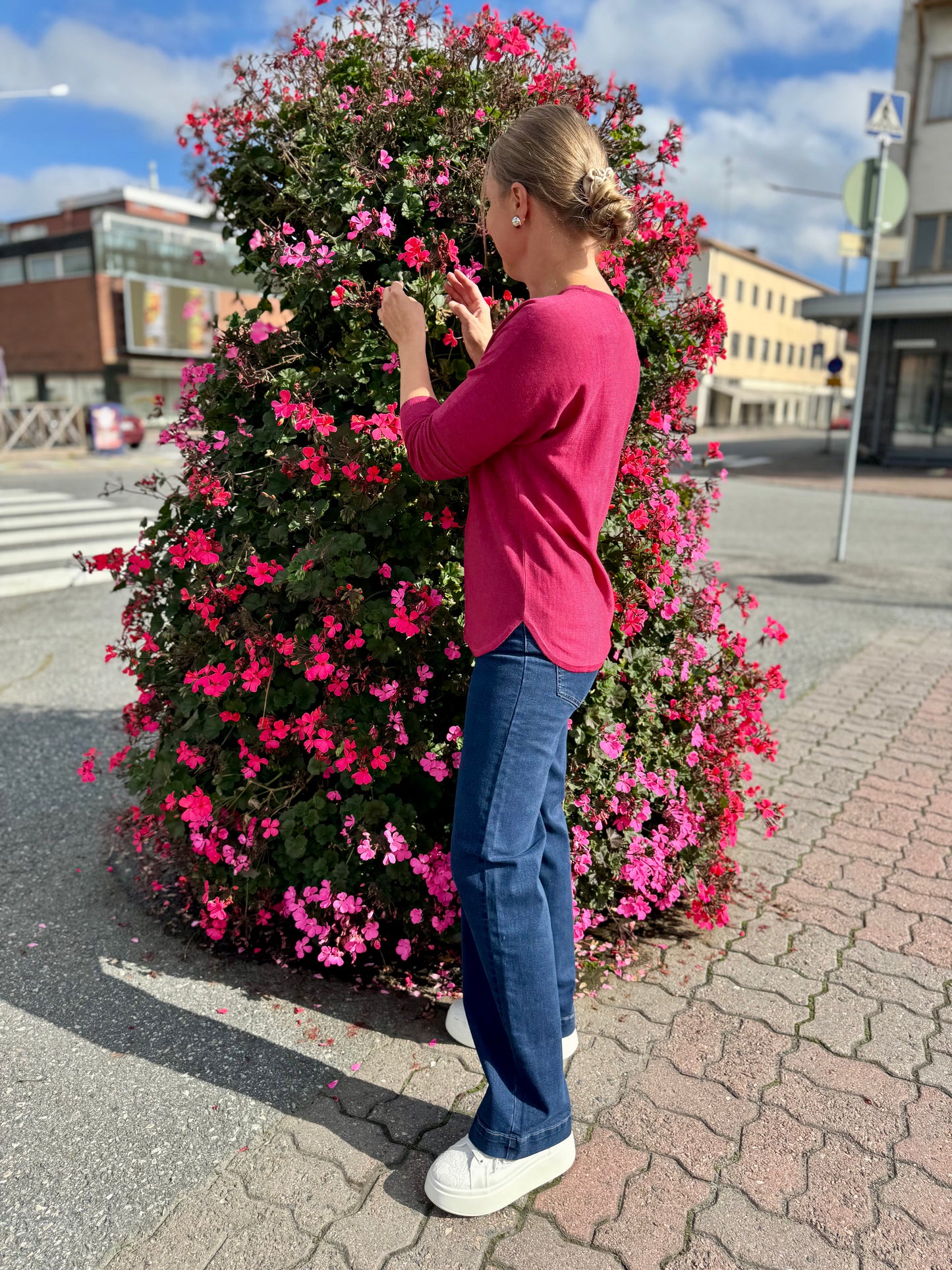 Claire Woman - neulepusero - fuksia