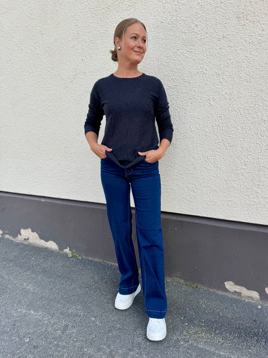 Claire Woman - neulepusero - tummanharmaa