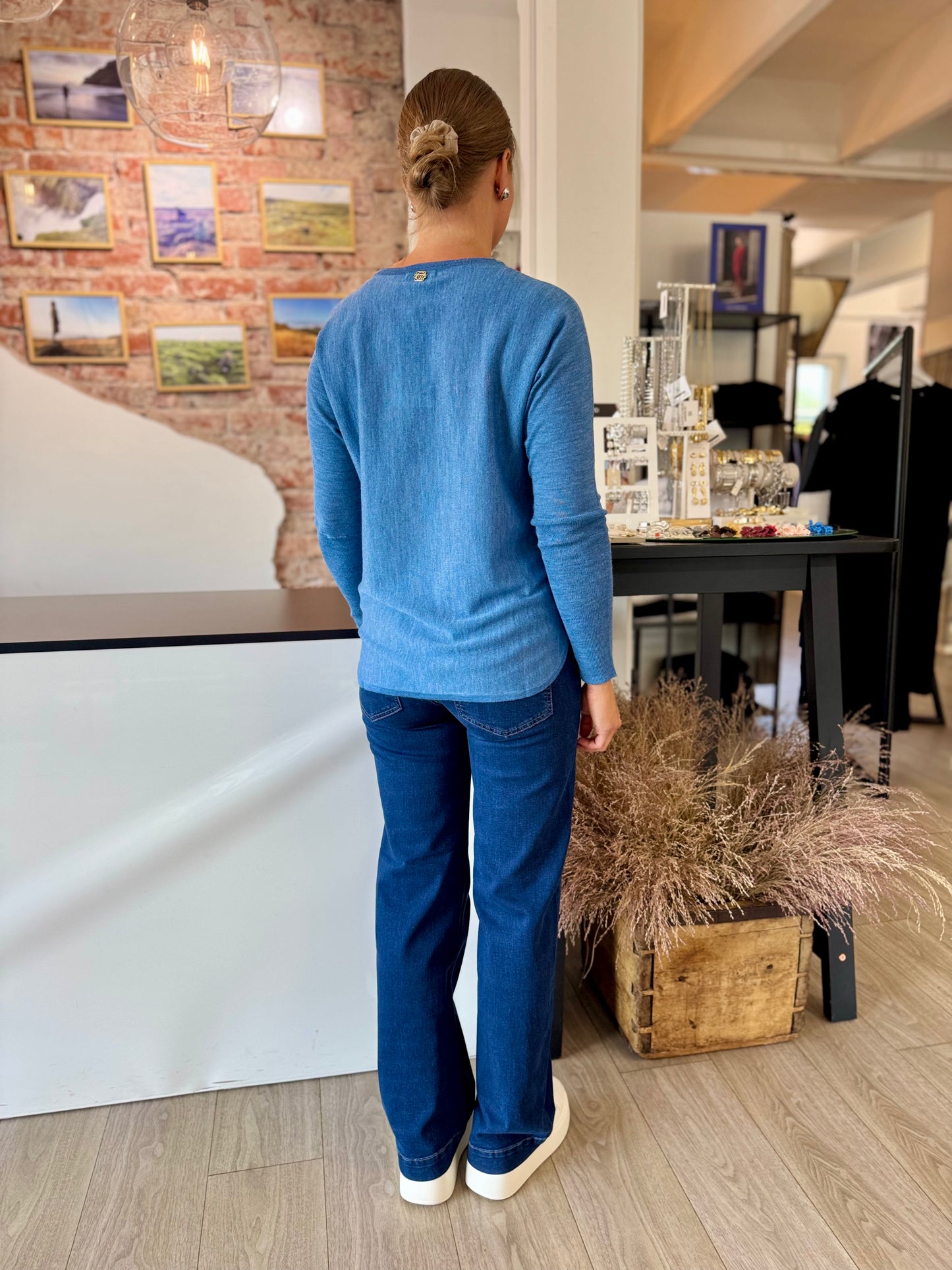 Claire Woman - neulepusero - sininen