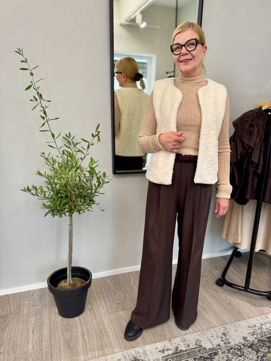 Grace & Mila - teddyliivi - luonnonvalkoinen