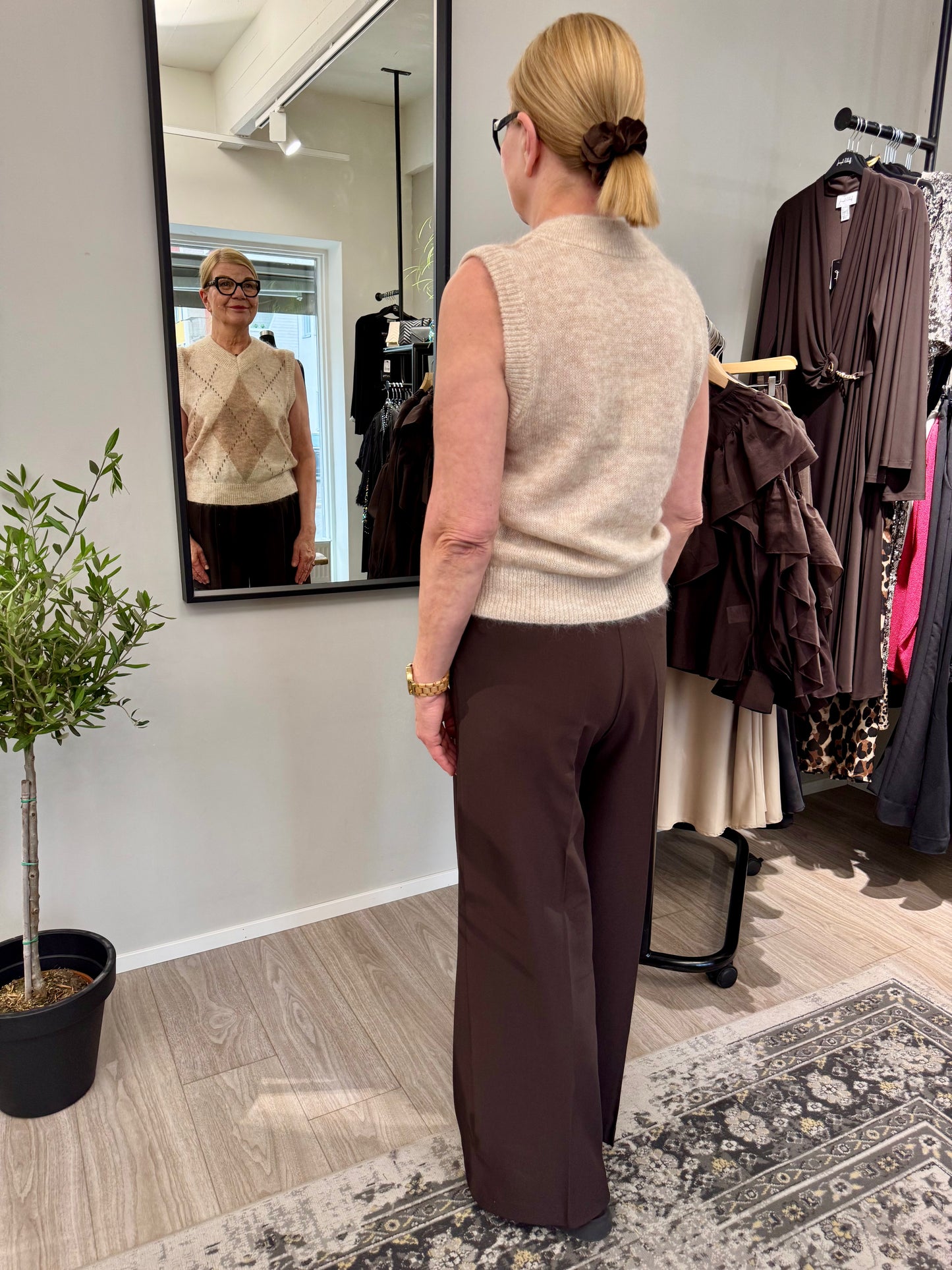 Grace & Mila - neuleliivi - beige