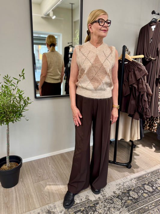 Grace & Mila - neuleliivi - beige