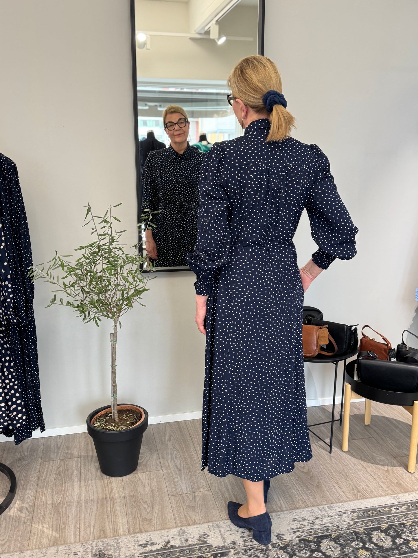 Claire Woman - mekko - tummansininen/pilkku