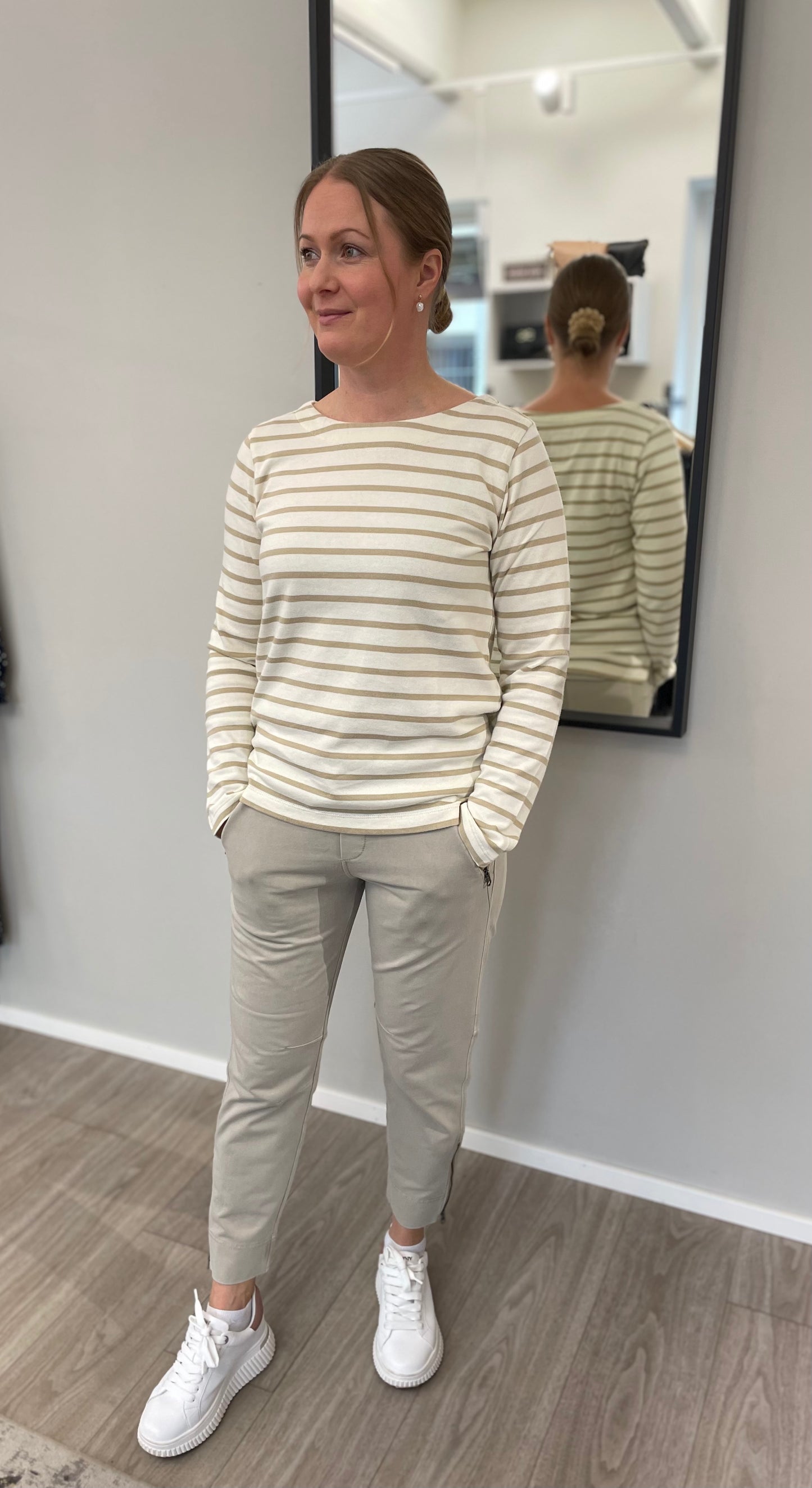 Blue Sportswear - pusero - beige/raita