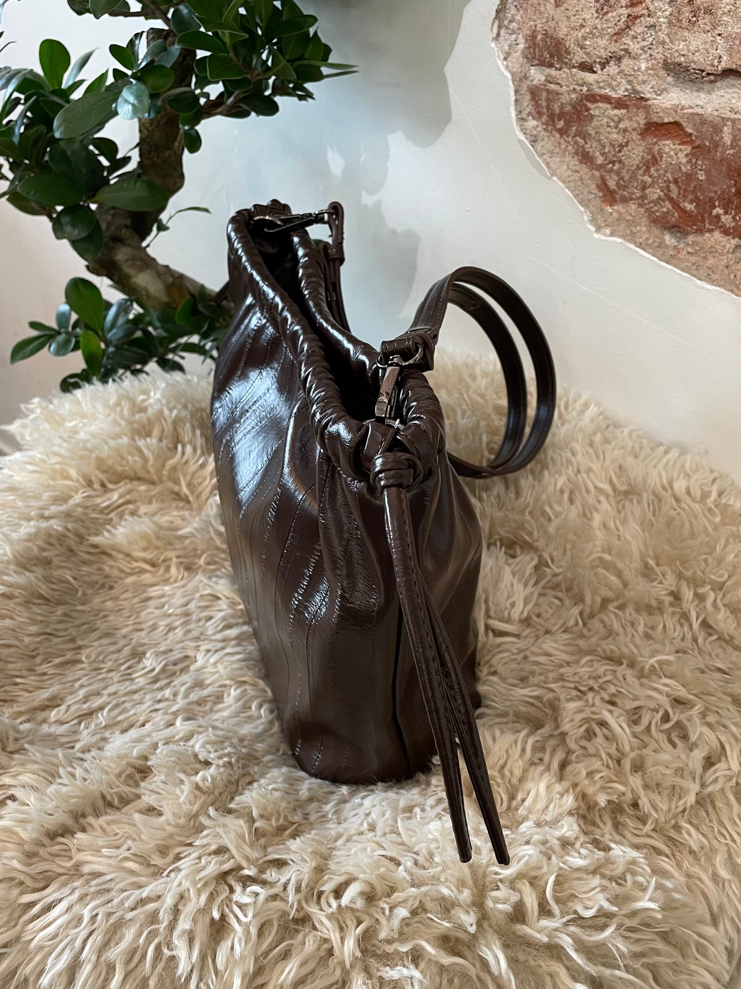 Hvisk - laukku - ruskea