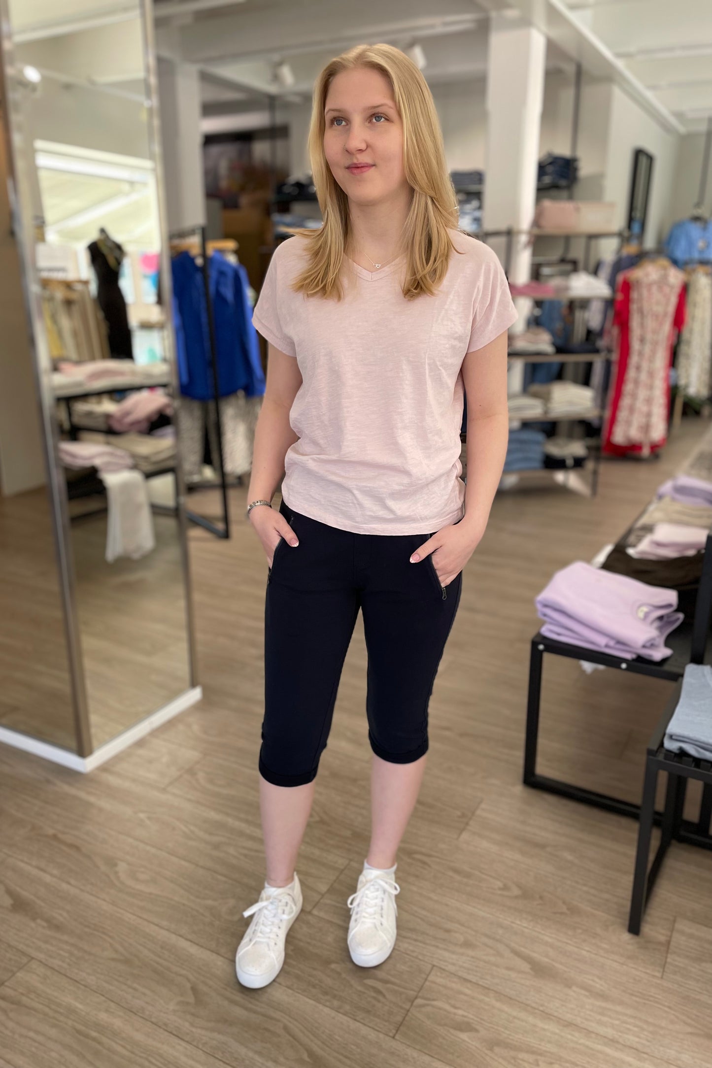 Blue Sportswear - caprihousut - tummansininen