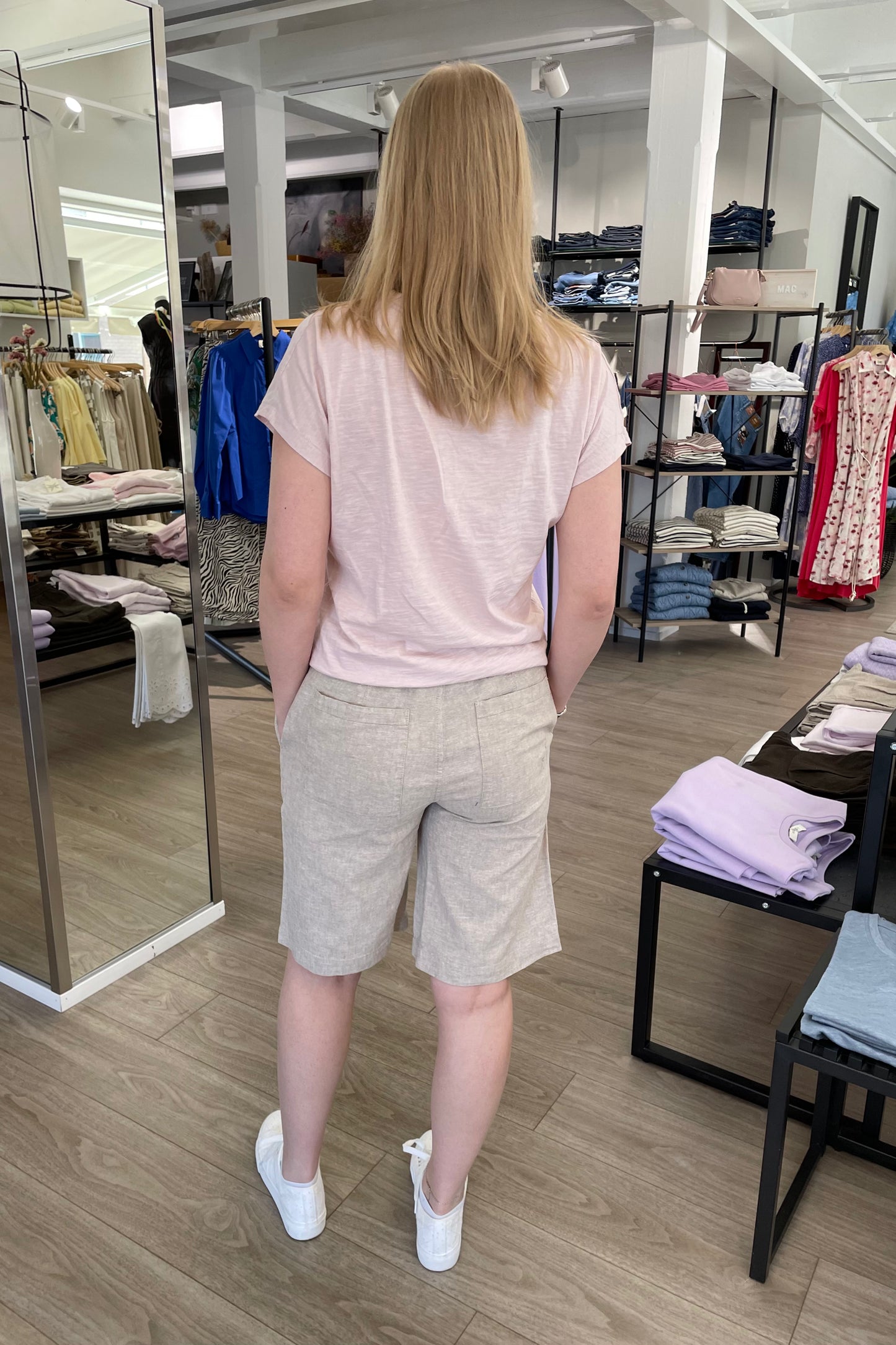 Blue Sportsweat - shortsit - beige
