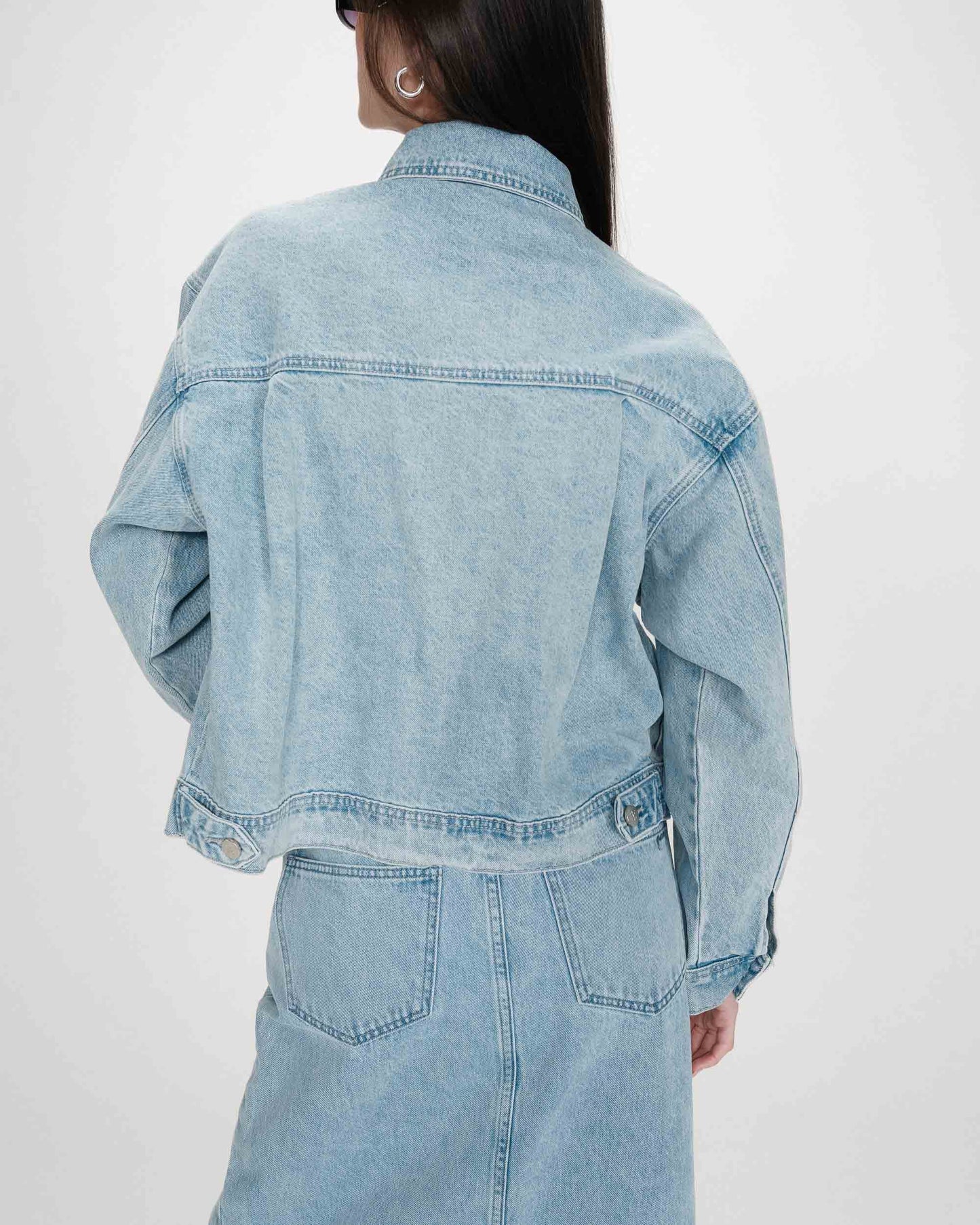 Grace & Mila - farkkutakki - vaaleansininen